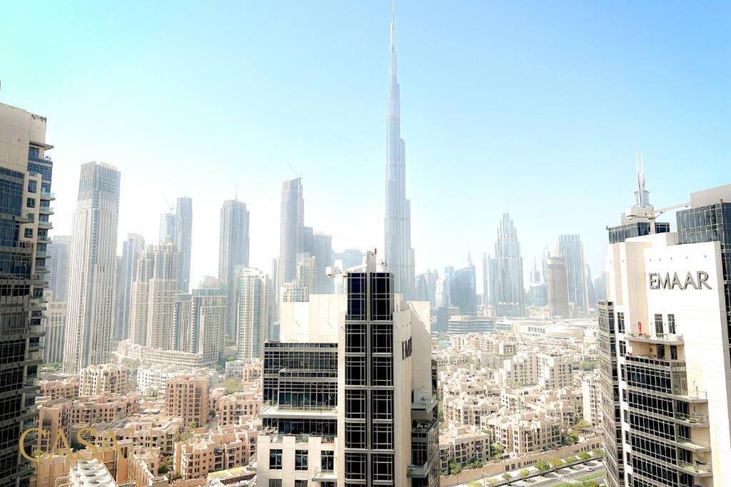 Lovely Big Studio W/ Burj Khalifa View In Downtown ดูไบ ภายนอก รูปภาพ