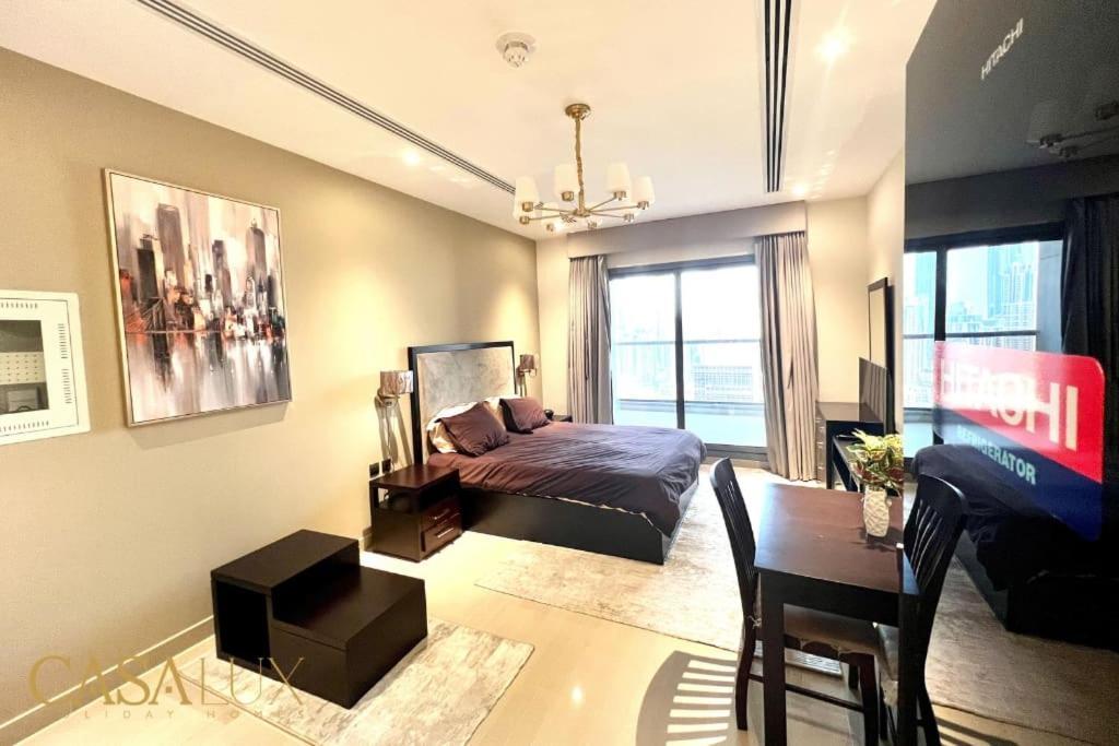 Lovely Big Studio W/ Burj Khalifa View In Downtown ดูไบ ภายนอก รูปภาพ